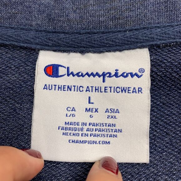 Champion Arizona Wildcats Sweatshirt Womens L Large Blue Embroidered Fleece - Picture 7 of 11